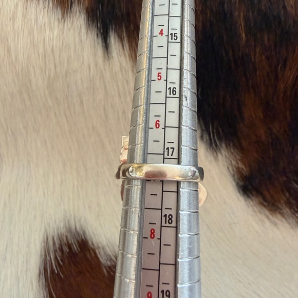 Sterling Silver Teardrop Turquoise Statement Ring - Green Teardrop Stone - Picture 9 of 13